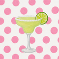 Margarita Pink Polka Dotted Canvas