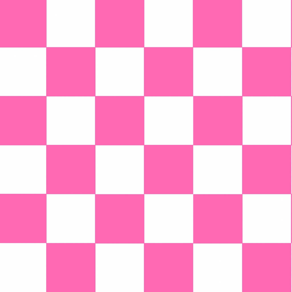 Checkered Pink & White