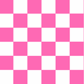 Checkered Pink & White