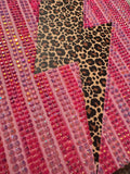 Cheetah Print Lightening Bolt Pink Stripes