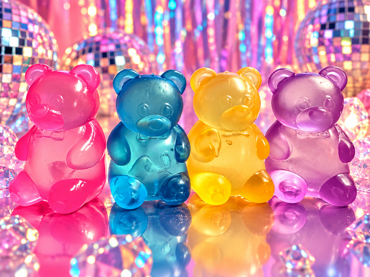 Gummy Bear Squishy - 4 Pack