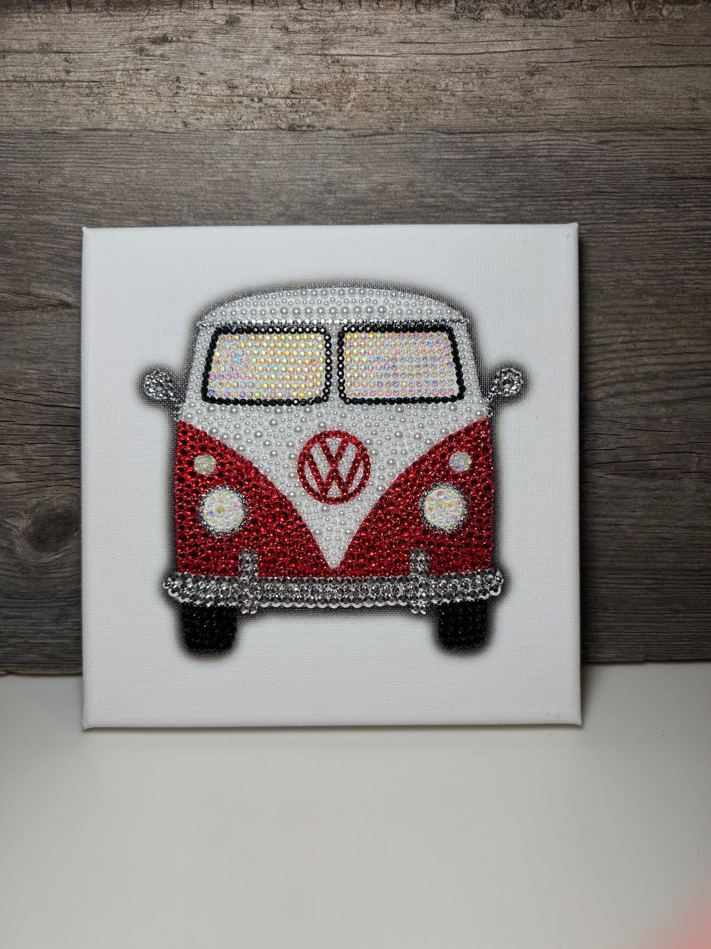 VW Bus Red and White