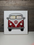 VW Bus Red and White